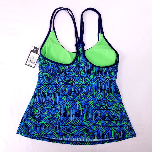 Mossimo Racer Back Tankini Top Size Small - Picture 5 of 8